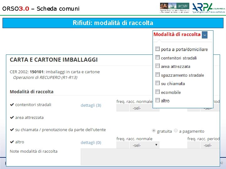 ORSO 3. 0 – Scheda comuni Rifiuti: modalità di raccolta Roma, 7 -8 -9