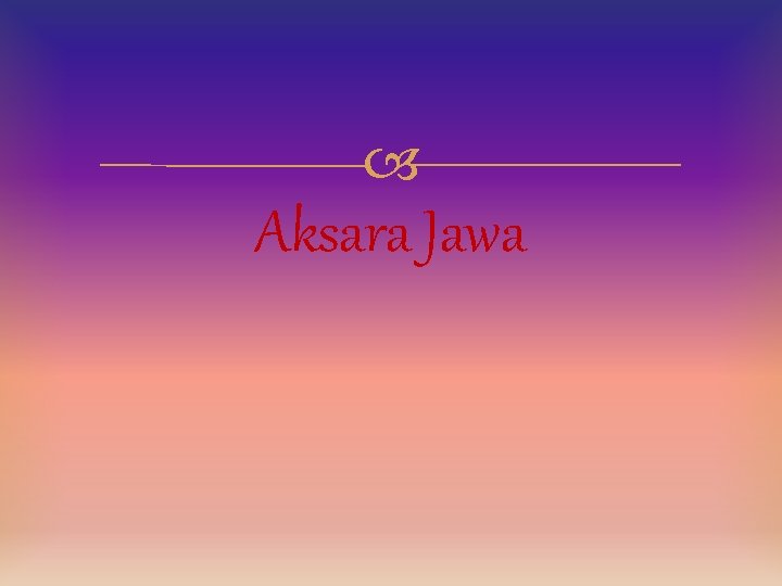  Aksara Jawa 