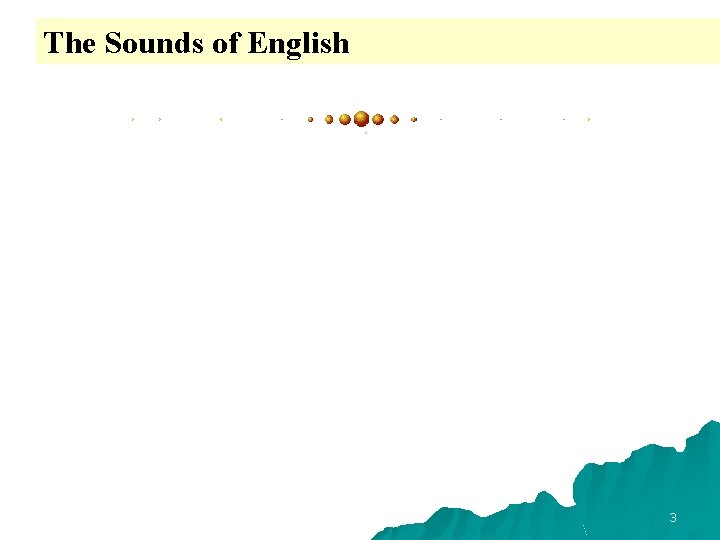 The Sounds of English : 3 The Sounds of English : 3
