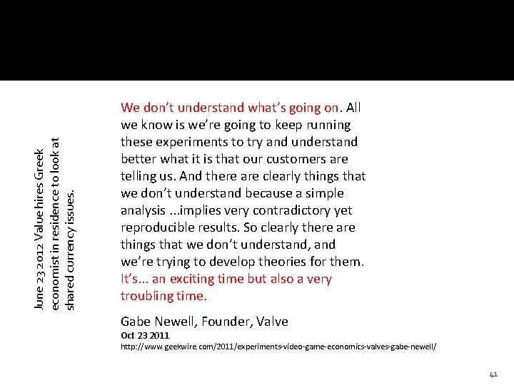 @HAStark June 23 2012 Value hires Greek economist in residence to look at shared