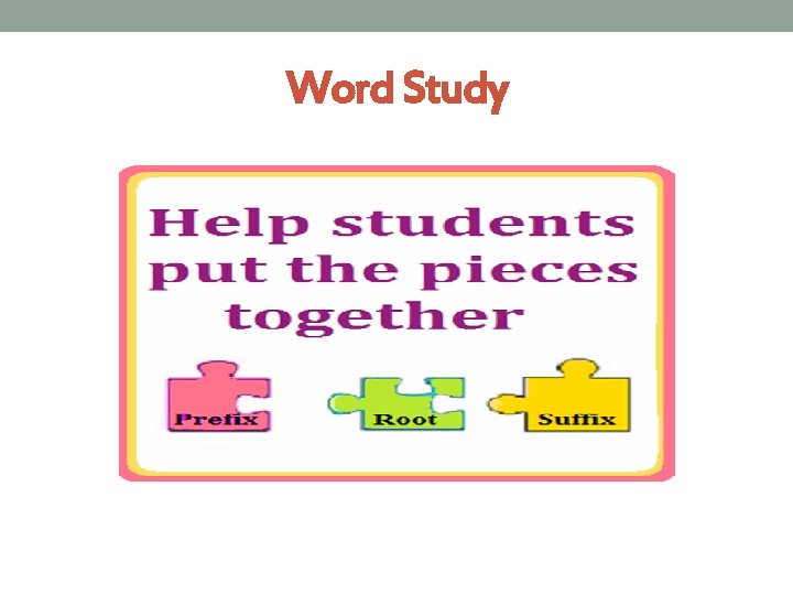 Word Study 