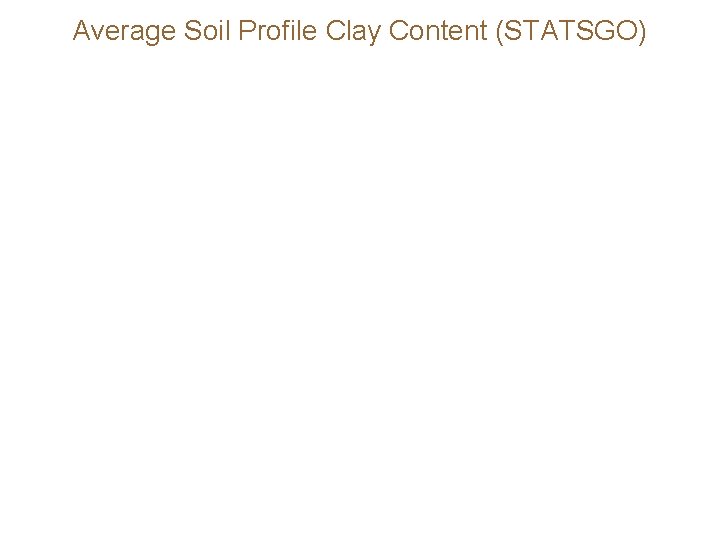 Average Soil Profile Clay Content (STATSGO) 