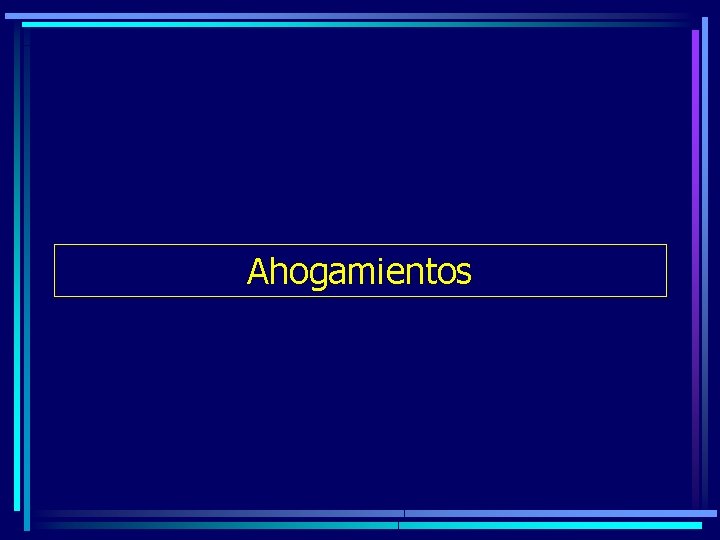 Ahogamientos 