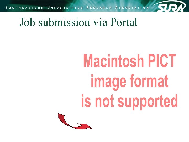 Job submission via Portal Job submission via Portal