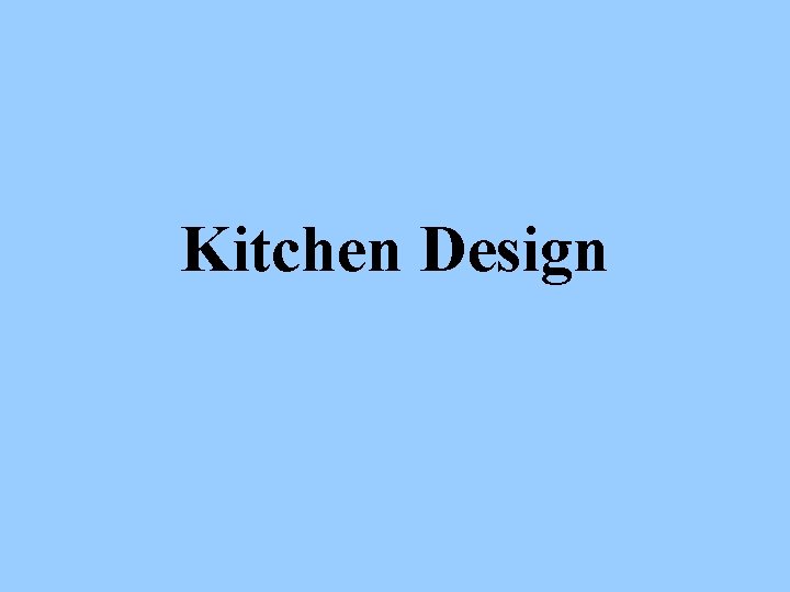 Kitchen Design 