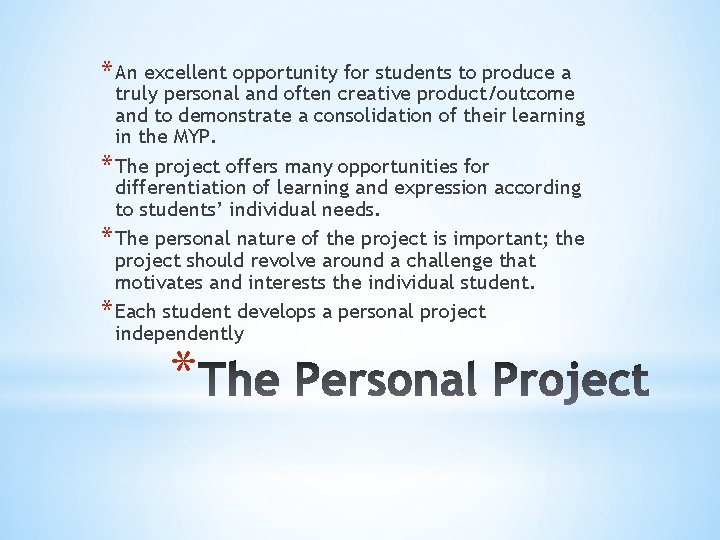 * An excellent opportunity for students to produce a truly personal and often creative * An excellent opportunity for students to produce a truly personal and often creative
