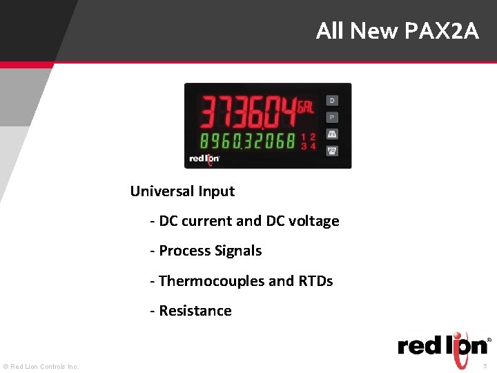 All New PAX 2 A Universal Input - DC current and DC voltage -