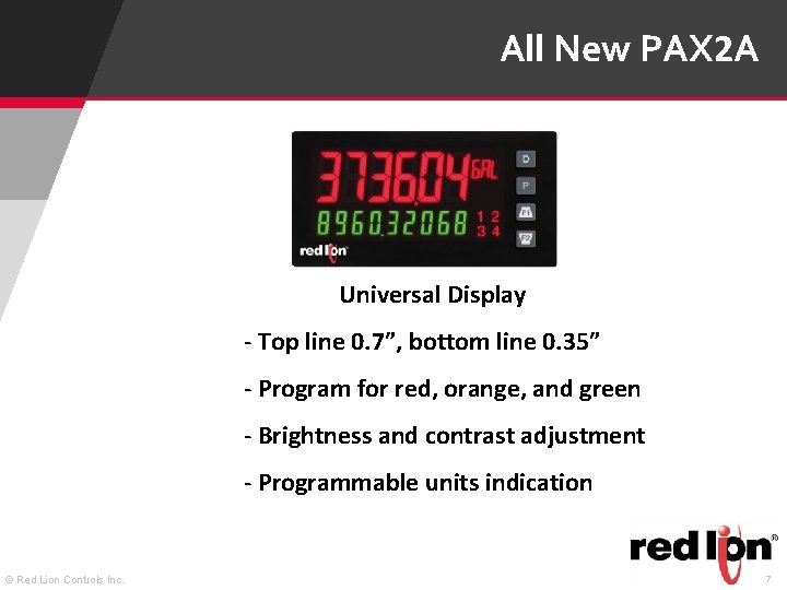 All New PAX 2 A Universal Display - Top line 0. 7”, bottom line