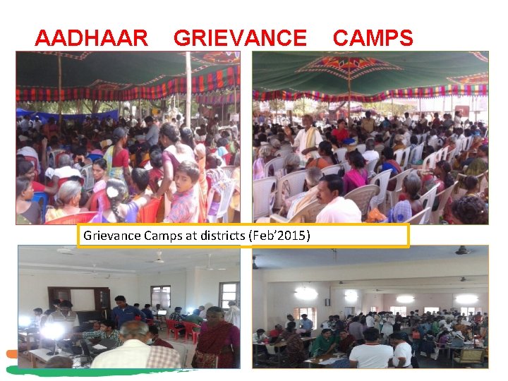 AADHAAR GRIEVANCE CAMPS Grievance Camps at districts (Feb’ 2015) 29 