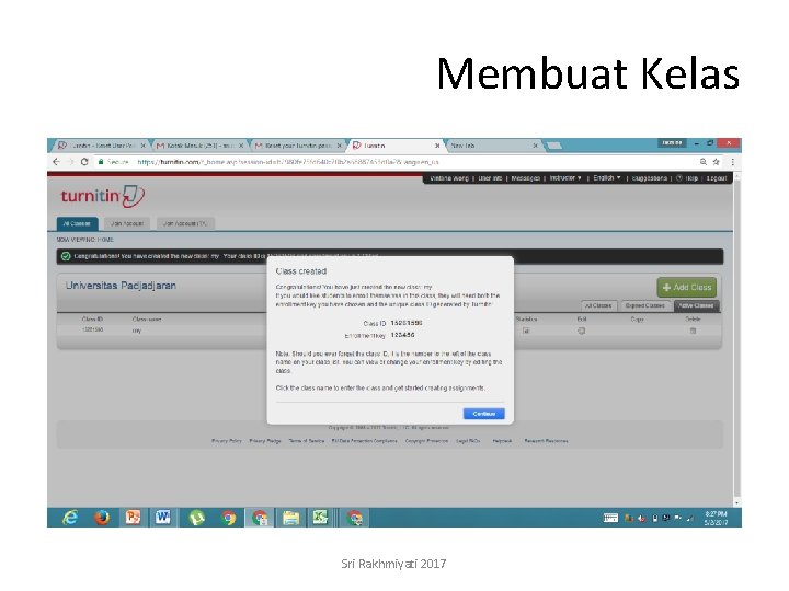 Membuat Kelas Sri Rakhmiyati 2017 