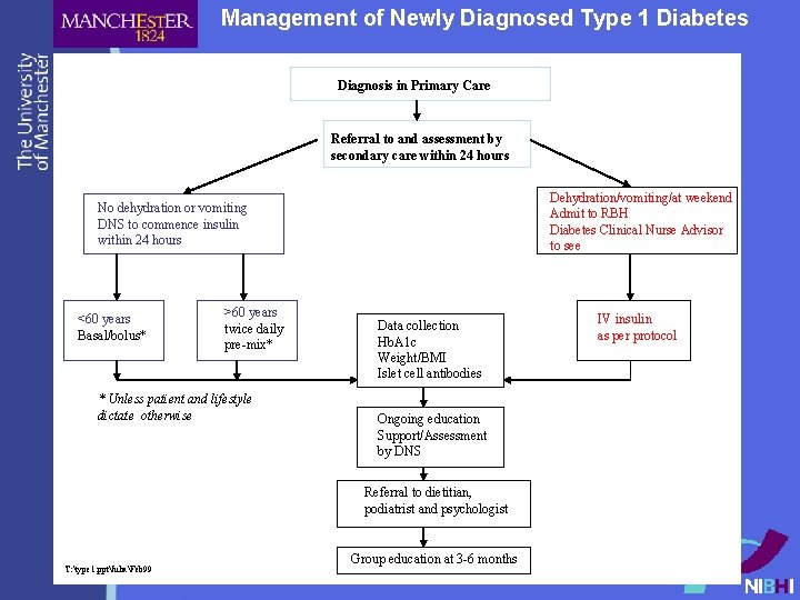 Management of Newly Diagnosed Type 1 Diabetes Diagnosis in Primary Care Referral to and