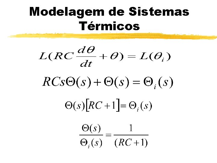 Modelagem de Sistemas Térmicos 