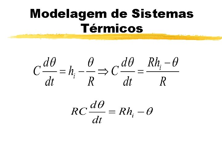 Modelagem de Sistemas Térmicos 