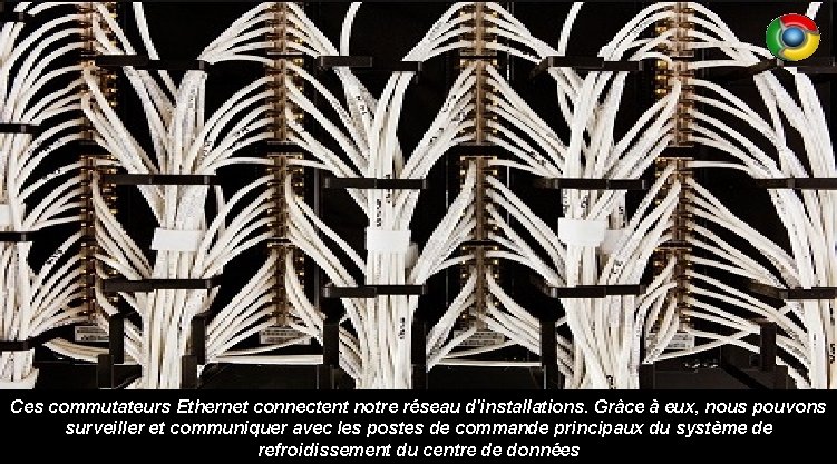 Ces commutateurs Ethernet connectent notre réseau d'installations. Grâce à eux, nous pouvons surveiller et