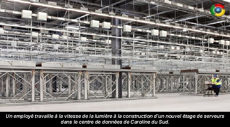 Un employé travaille à la vitesse de la lumière à la construction d'un nouvel