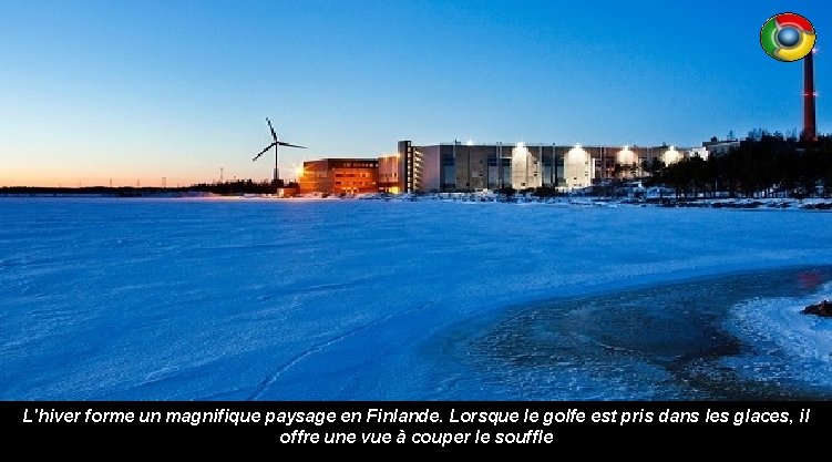 L'hiver forme un magnifique paysage en Finlande. Lorsque le golfe est pris dans les