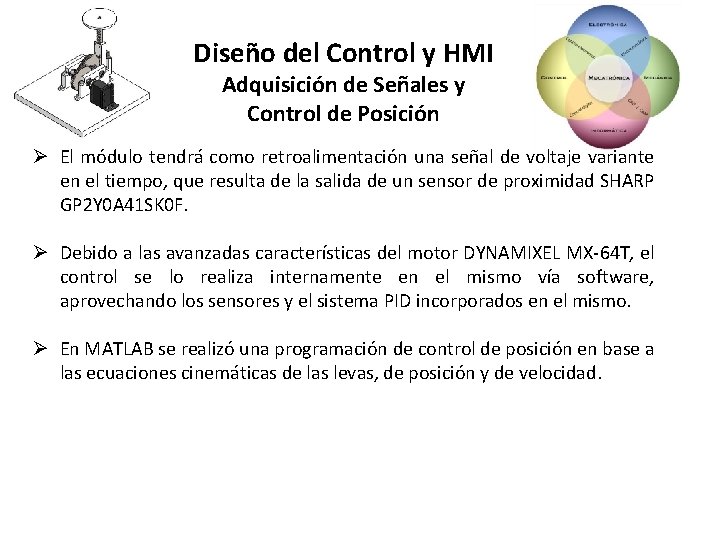 Diseño del Control y HMI Adquisición de Señales y Control de Posición Ø El