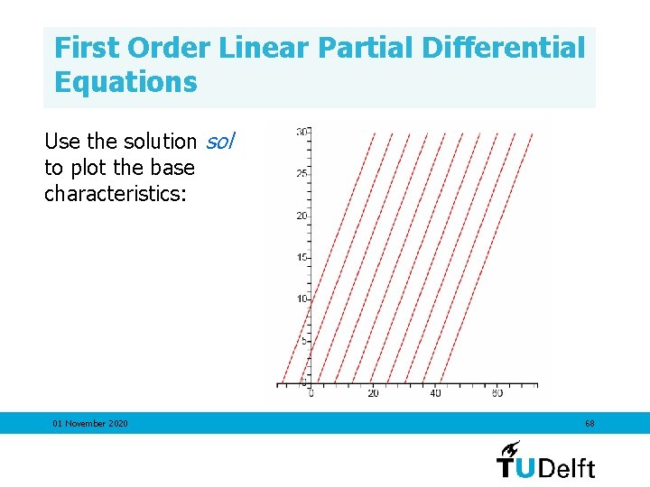 First Order Linear Partial Differential Equations Use the solution sol to plot the base