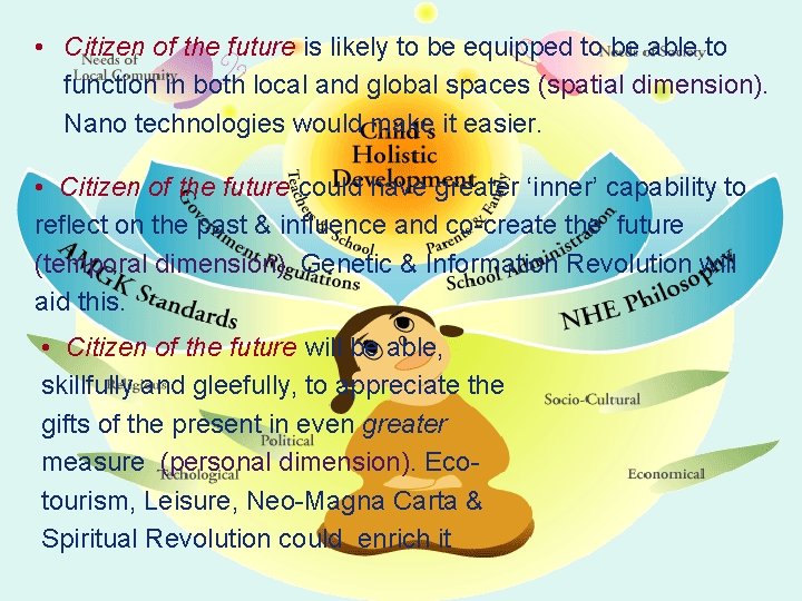  • Citizen of the future is likely to be equipped to be able