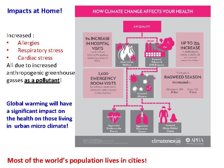 Impacts at Home! Increased : • Allergies • Respiratory stress • Cardiac stress All Impacts at Home! Increased : • Allergies • Respiratory stress • Cardiac stress All