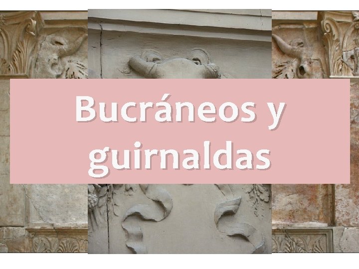 Bucráneos y guirnaldas Bucráneos y guirnaldas