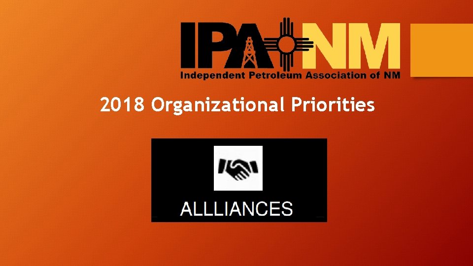 2018 Organizational Priorities 