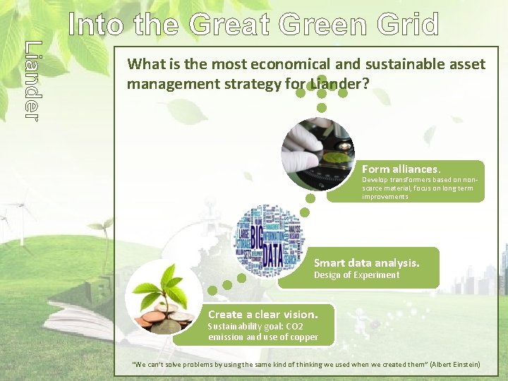 Liander Into the Great Green Grid What is the most economical and sustainable asset