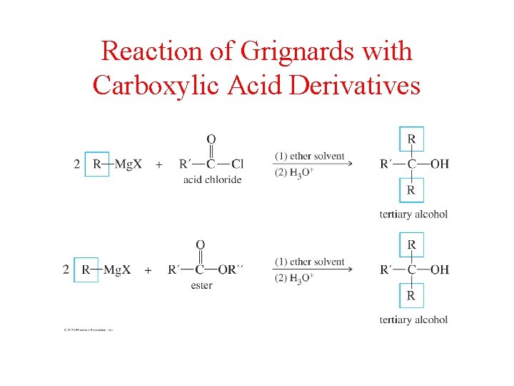 Reaction of Grignards with Carboxylic Acid Derivatives 