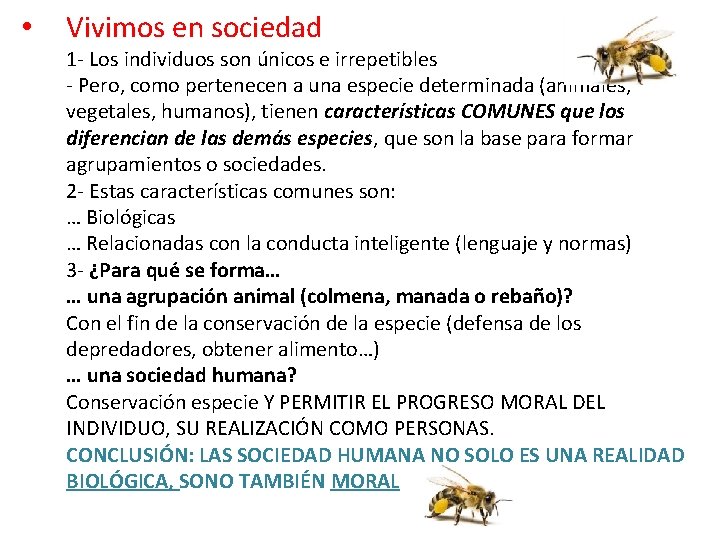  • Vivimos en sociedad 1 - Los individuos son únicos e irrepetibles -