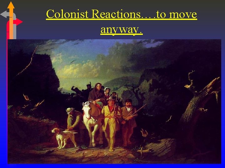Colonist Reactions…. to move anyway. Colonist Reactions…. to move anyway.