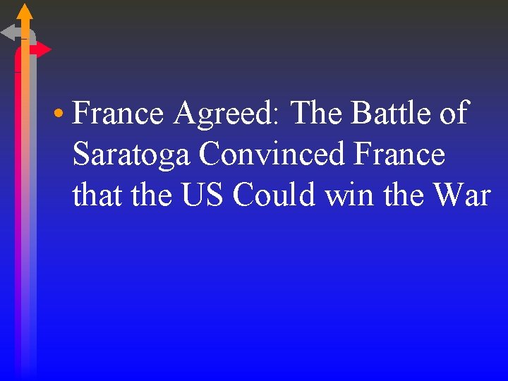 • France Agreed: The Battle of Saratoga Convinced France that the US Could • France Agreed: The Battle of Saratoga Convinced France that the US Could