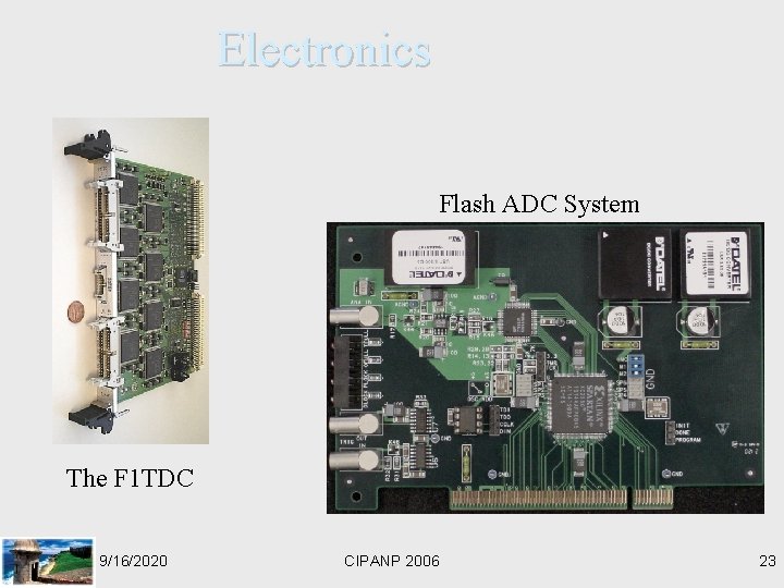 Electronics Flash ADC System The F 1 TDC 9/16/2020 CIPANP 2006 23 