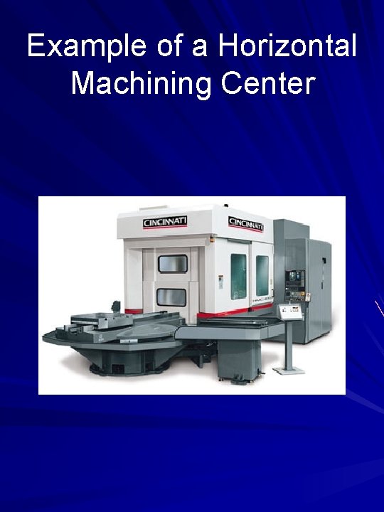 Example of a Horizontal Machining Center 