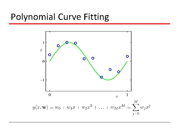 Polynomial Curve Fitting 