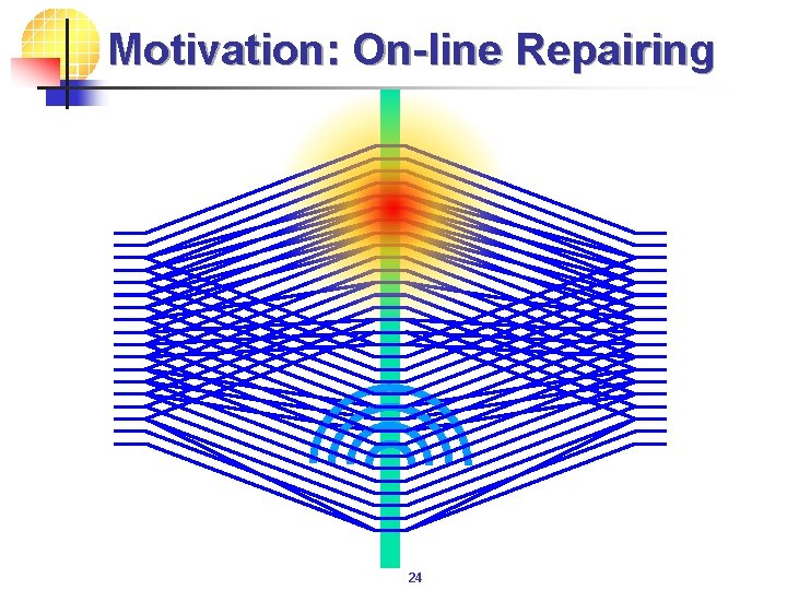 Motivation: On-line Repairing 24 