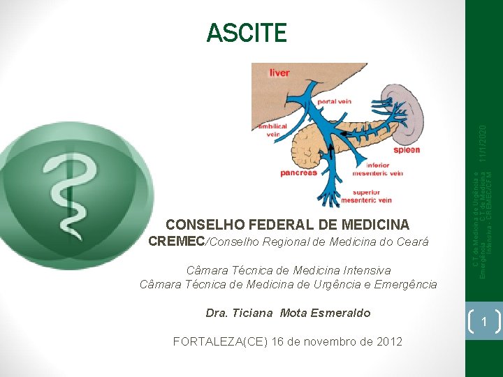 CONSELHO FEDERAL DE MEDICINA CREMEC/Conselho Regional de Medicina do Ceará Câmara Técnica de Medicina