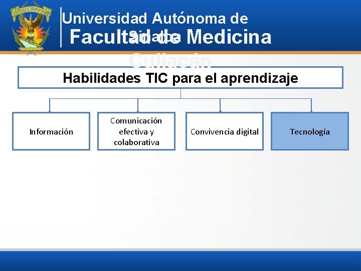 Universidad Autónoma de Sinaloa Facultad de Medicina Culiacán Habilidades TIC para el aprendizaje Información