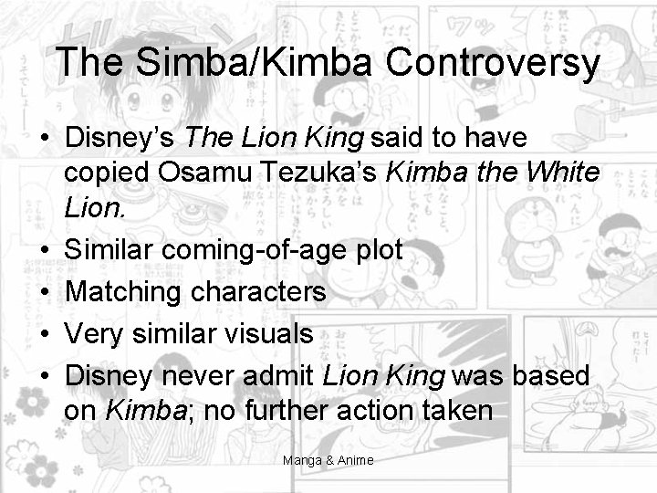 The Simba/Kimba Controversy • Disney’s The Lion King said to have copied Osamu Tezuka’s