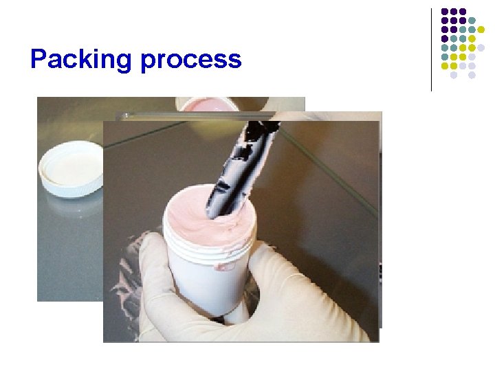 Packing process Packing process