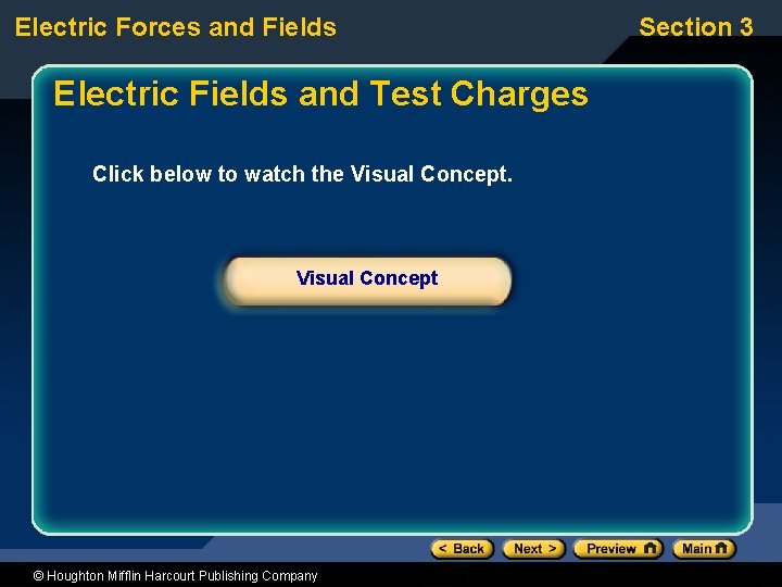 Electric Forces and Fields Electric Fields and Test Charges Click below to watch the