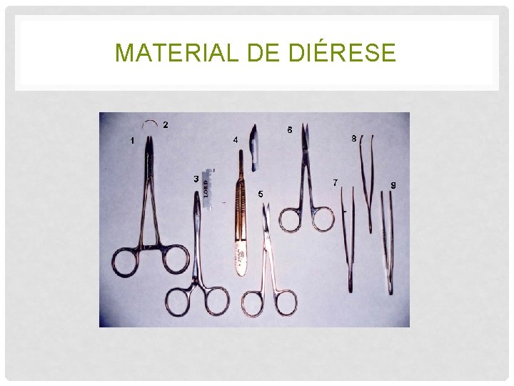 MATERIAL DE DIÉRESE 