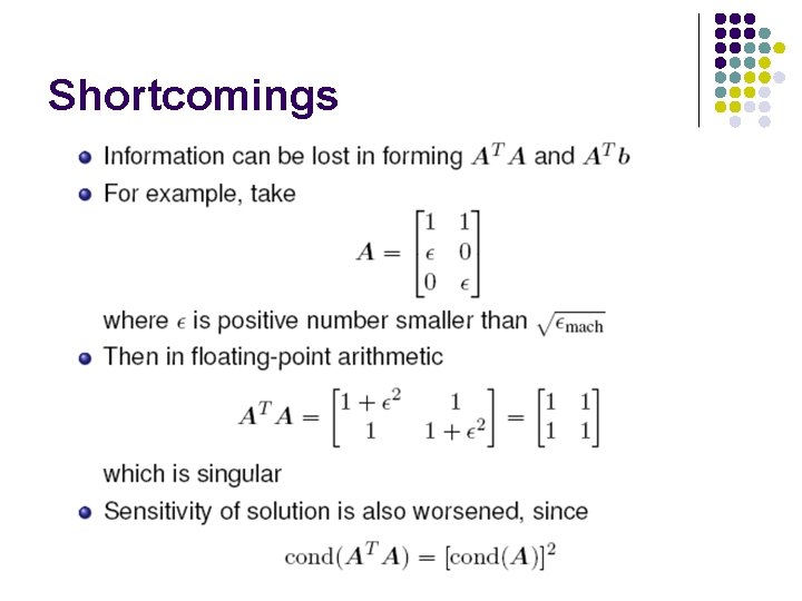 Shortcomings Shortcomings