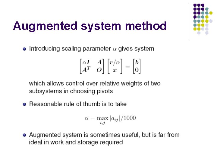 Augmented system method Augmented system method
