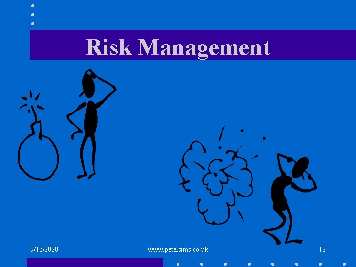 Risk Management 9/16/2020 www. petersims. co. uk 12 