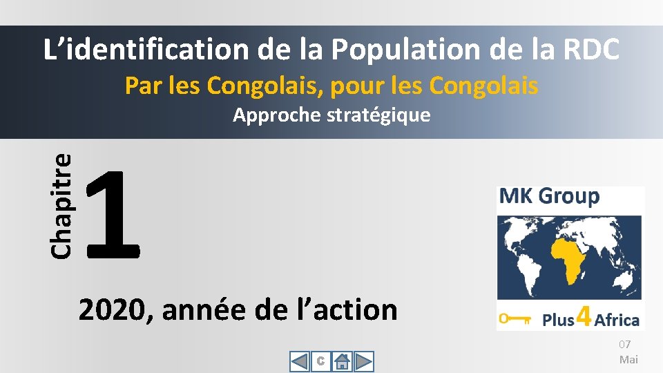Lidentification de la Population de la RDC Par