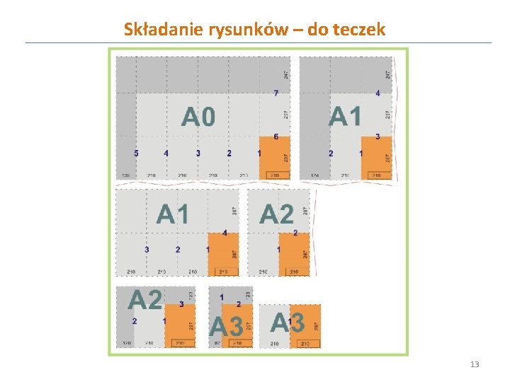 Składanie rysunków – do teczek 13 