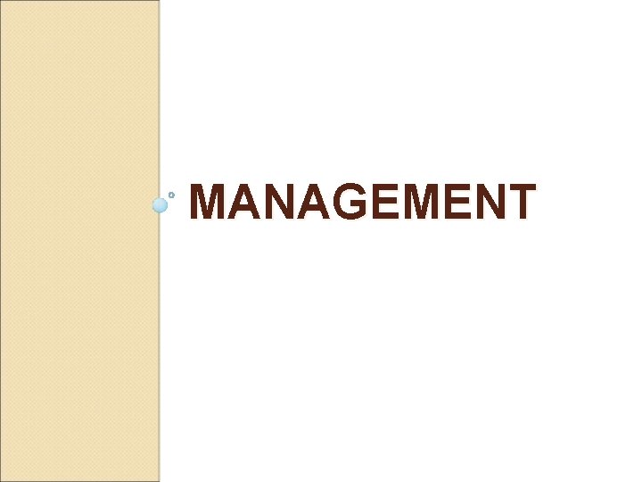 MANAGEMENT 