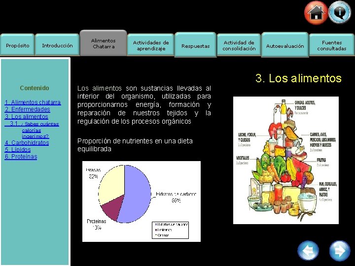 Propósito Introducción Contenido 1. Alimentos chatarra 2. Enfermedades 3. Los alimentos 3. 1. ¿Sabes