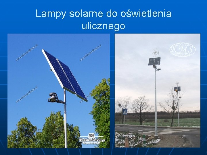 Lampy solarne do oświetlenia ulicznego 