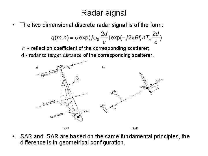 Radar Sensor Distance Warning Signal Design Center for Signals Systems and Information Theory Faculty